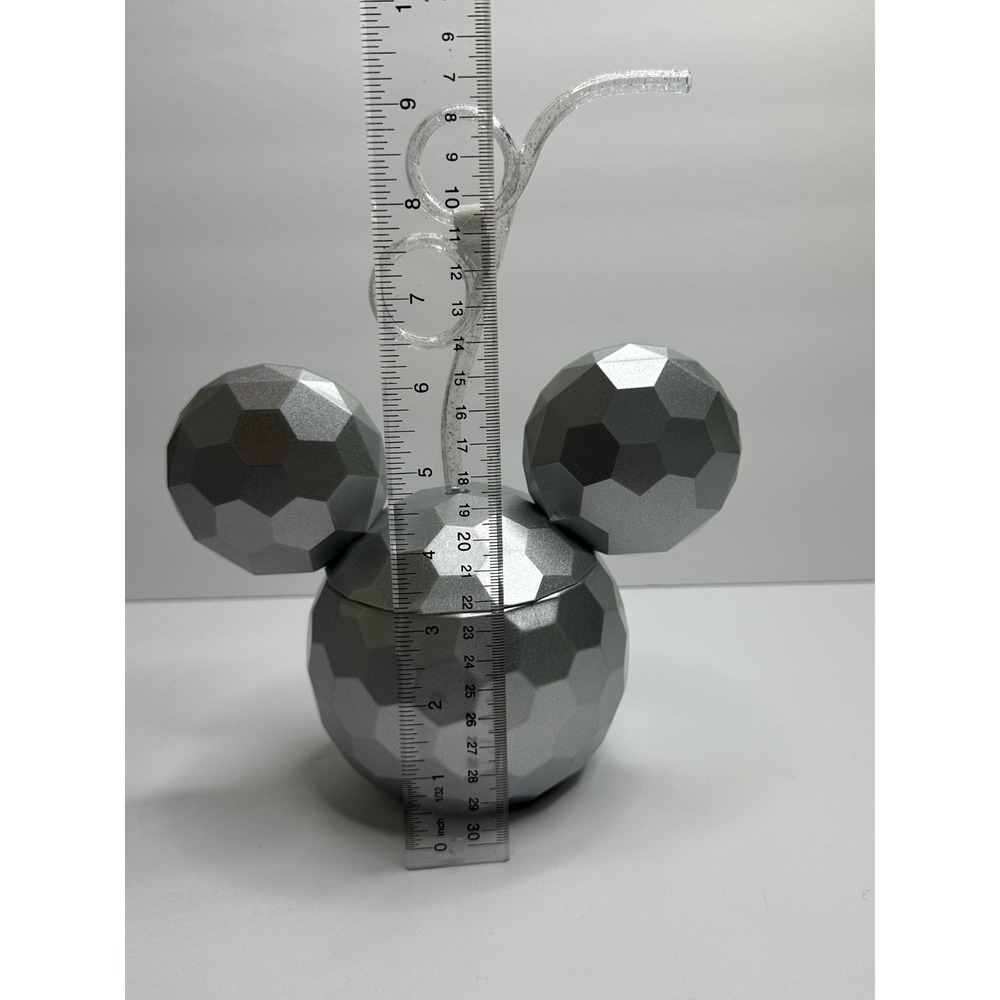 Walt Disney World Epcot Mickey Mouse Ears Drink Cup Straw Spaceship Earth - Picture 4 of 9